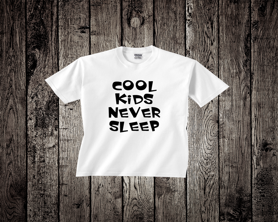 Baby Tee- Cool Kids Never Sleep