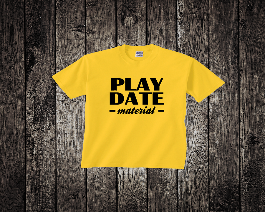 Baby Tee- Play Date Material