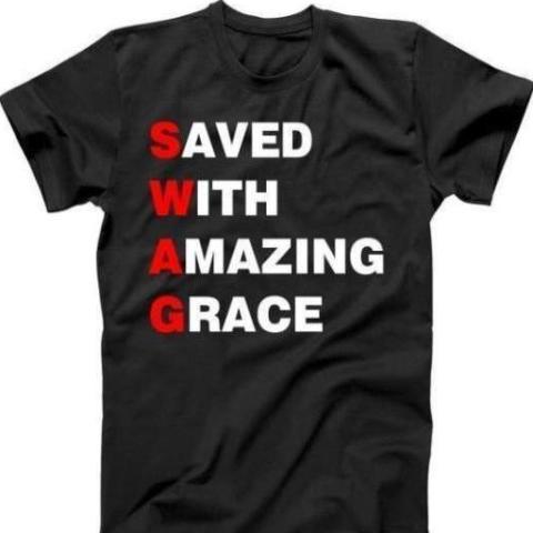 Men's Tee- SWAG (saved with amazing grace)